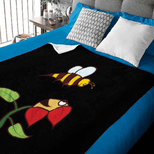 bee flower amazon Baby Blankets