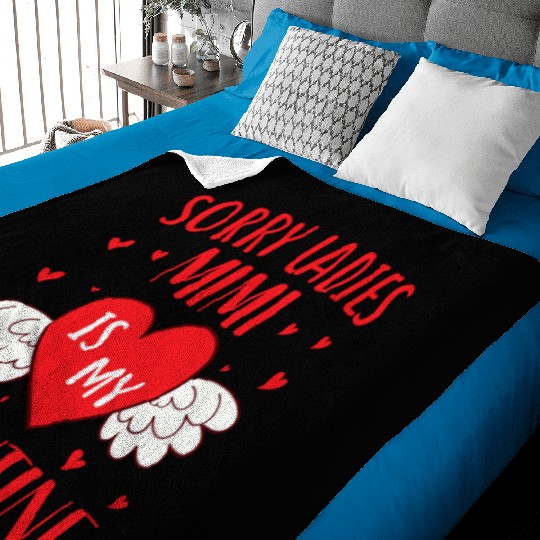 Sorry Ladies Mimi is my Valentine,Valentine Day Baby Blankets