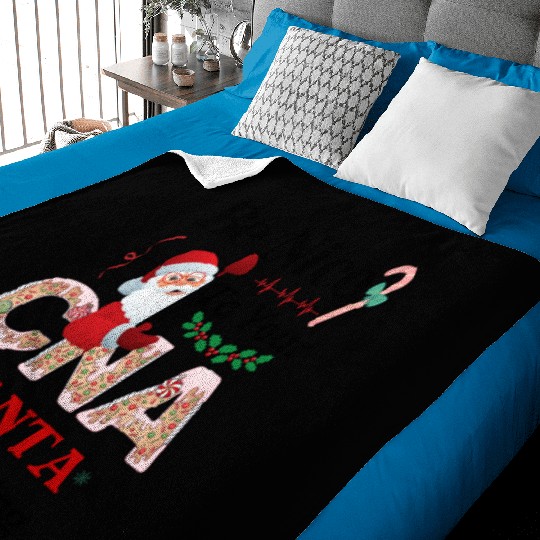 Be Nice To Your CNA, Santa Is Watching Baby Blankets