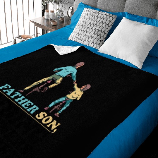 Father Son, Riding Partners For Life 2 Baby Blankets