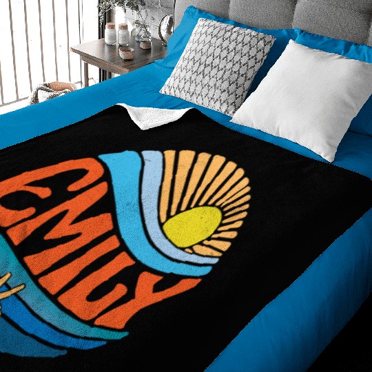 Emily Baby Blankets Vintage Sunset Emily Groovy Tie Dye