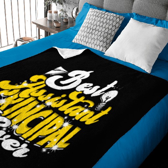 Assistant Principal Back School Teacher Principal Baby Blankets