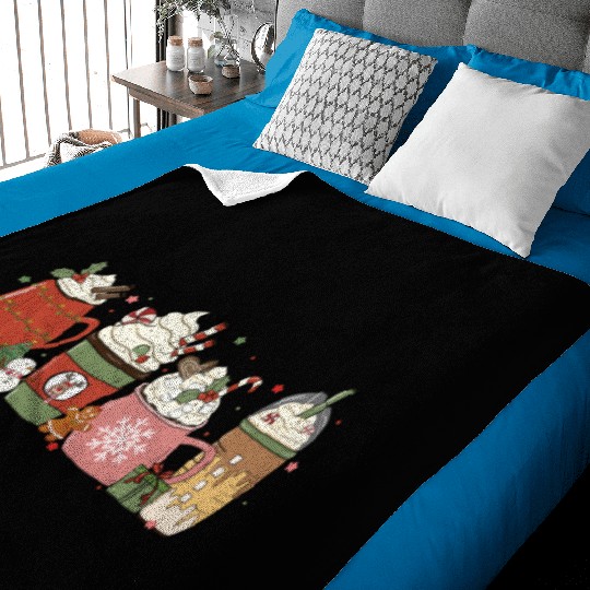 Hot Chocolate Cup Peppermint Mocha Baby Blankets