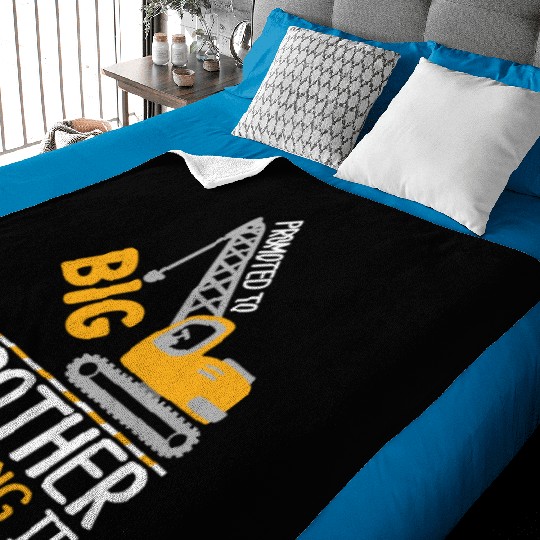 Promoted to Big Brother and Digging It Crane Baby Blankets