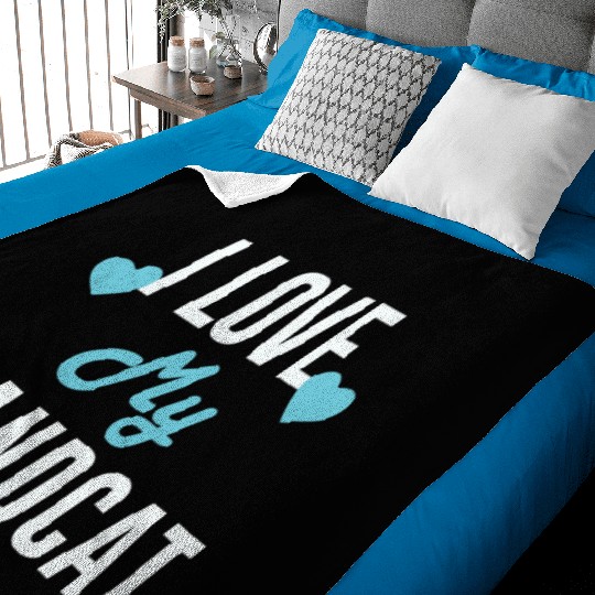 I Love My Grandcat | Cat Lovers Baby Blankets