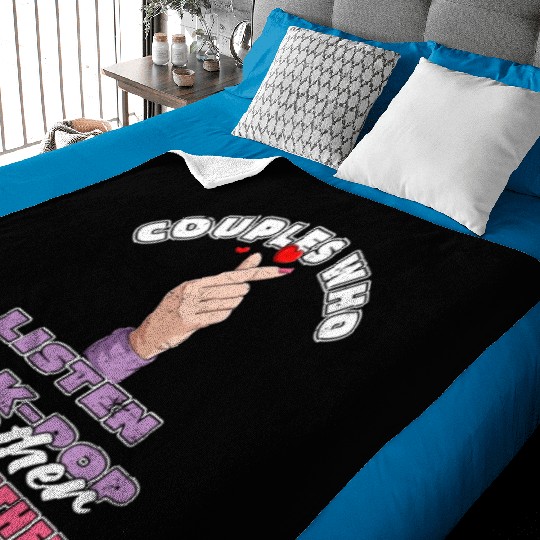 K Pop Couple Baby Blankets
