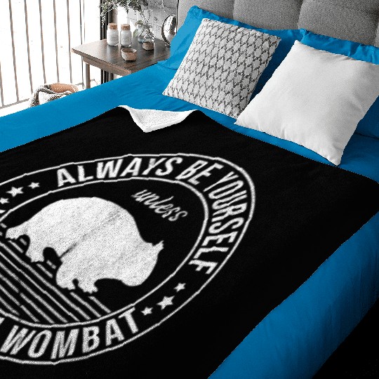 Funny Wombat Quote For A Australian Lover Baby Blankets