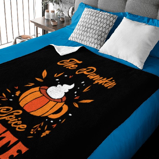 Pumpkin Spice Latte Halloween Coffee Lover Tarot Baby Blankets