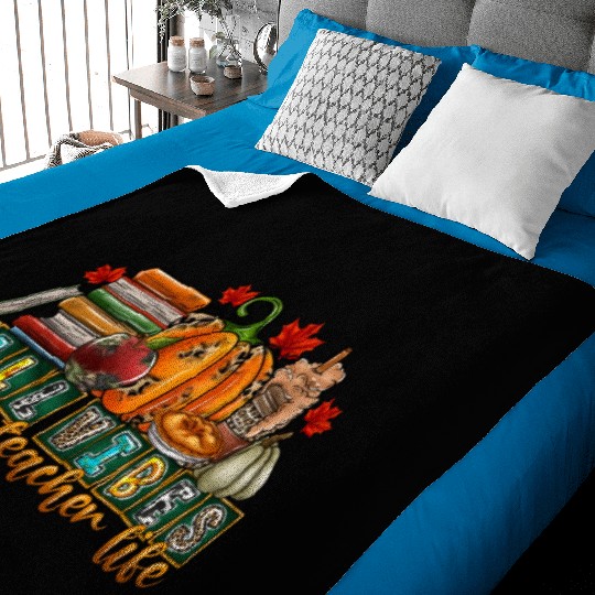 fall Vibes That Teacher Life Baby Blankets