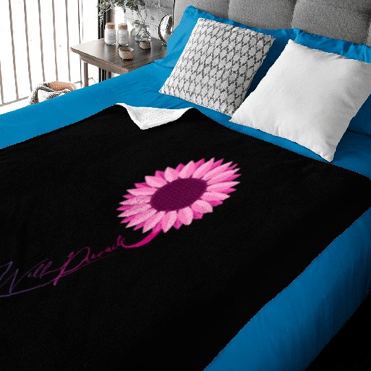 Love Will Prevail Bisexual Sunflower Bi Pride Baby Blankets