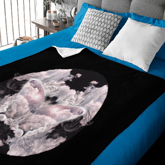 A heavenly butterfly made of delicate clouds Baby Blankets