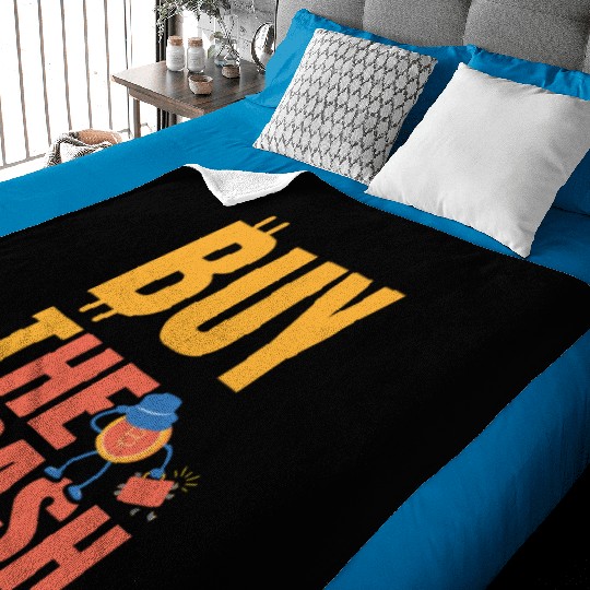 BTC Buy The Crash Crypto Bitcoin Baby Blankets