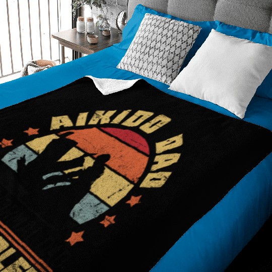 Aikido Dad Japan Taekwondo Karate Martial Arts Baby Blankets