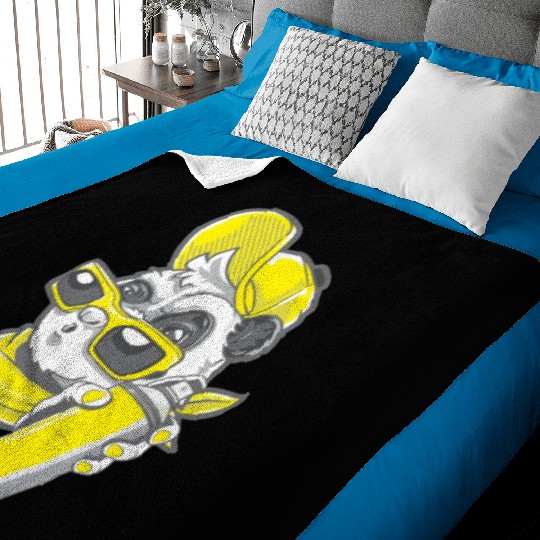 Sprayer Panda Street Art Artist Baby Blankets