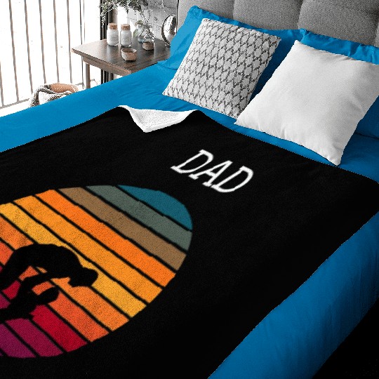 Father's Day Sunset Baby Blankets