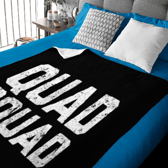 Quad Squad Leg Gym Workout Baby Blankets