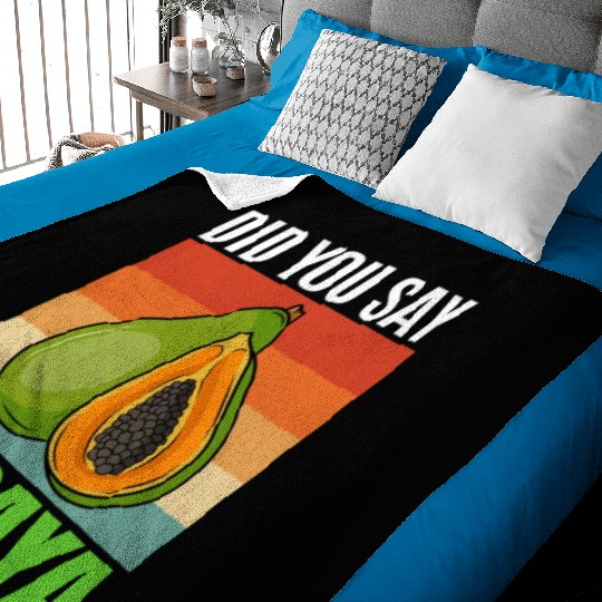 Did You Say Papaya Baby Blankets