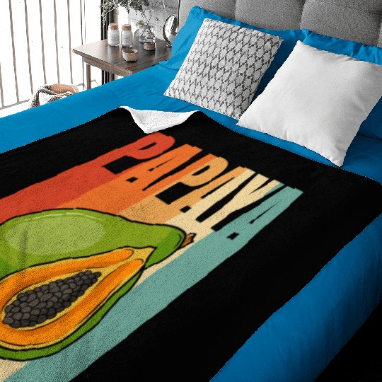 Retro Papaya Baby Blankets