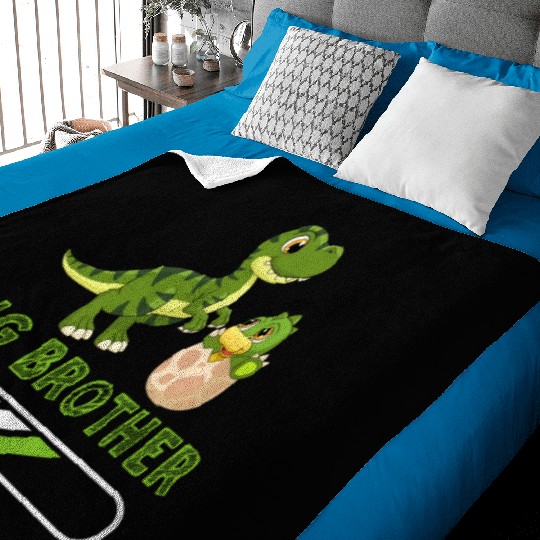 Big brother dinosaur Baby Blankets