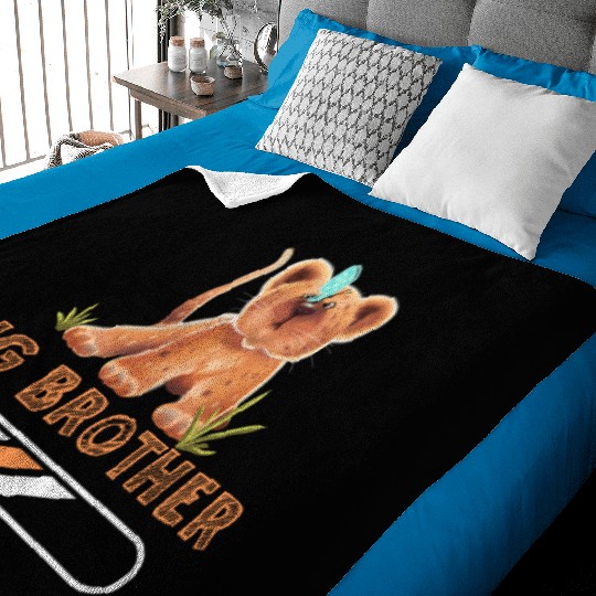 Big brother lion Baby Blankets