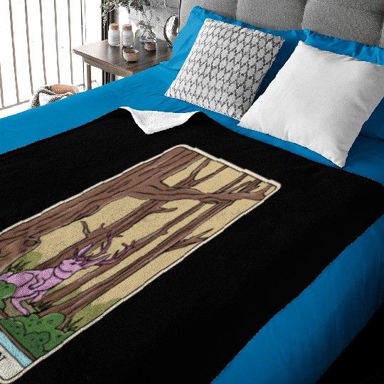 Mythical Creatures Cryptid Tarot Design for Baby Blankets