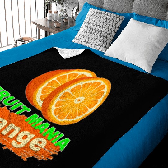 FRUIT MANIA ORANGE Baby Blankets