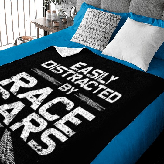 Drag Racing Race Car Vintage Baby Blankets