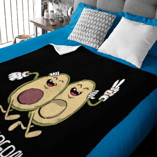 Sibling Big Brother Avocado Goals Hilarious Puns Baby Blankets