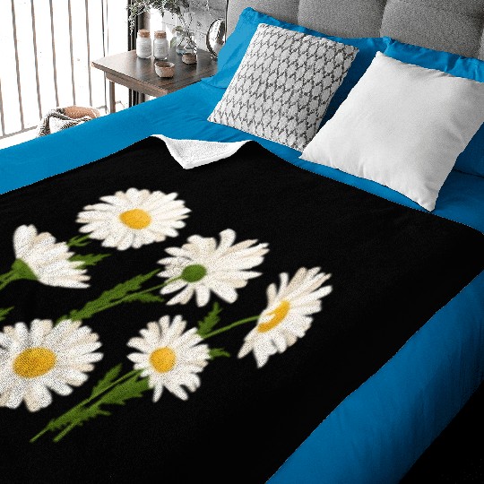 Marguerites Daisy Summer Daisies Flower Garden Baby Blankets