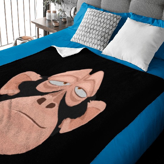 Monkey face Baby Blankets