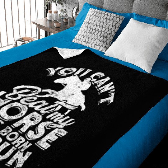 Horse Racing Equestrian Horseback Horse Racer Baby Blankets