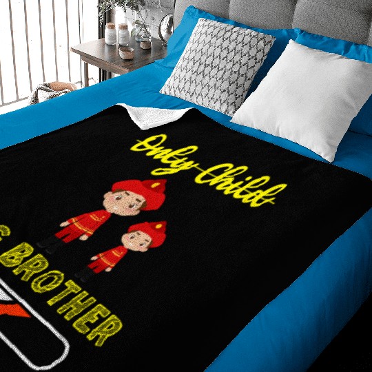 Big brother fire truck fireman 2023 Baby Blankets