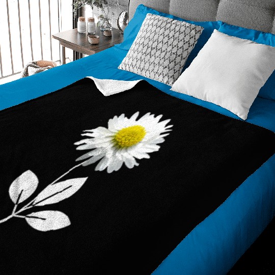 flowers and heart Baby Blankets