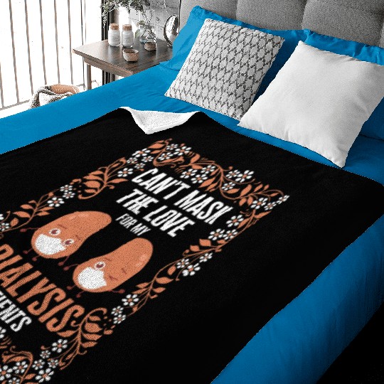 Dialysis Nurse Baby Blankets, Can't Mask The Love For My
