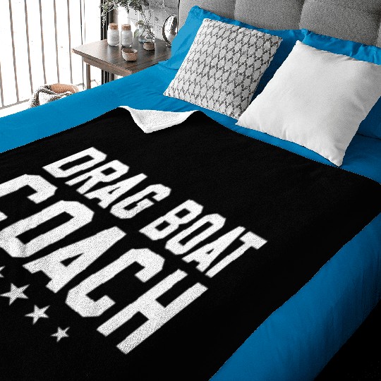 Drag Boat Coach Speed Boat Baby Blankets