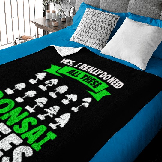 Bonsai Tree Owner Gift Bonsai Tree Gardening Baby Blankets