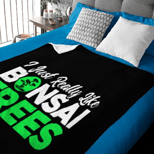 Bonsai Tree Owner Gift Bonsai Tree Gardening Baby Blankets