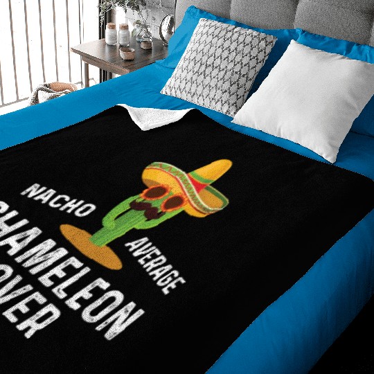 Nacho Average Chameleon Lover Baby Blankets