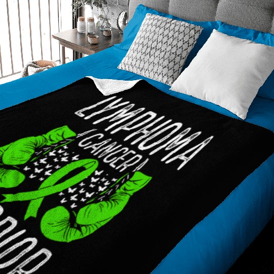 Lymphoma Cancer Warrior Awareness Ribbon Gloves Baby Blankets