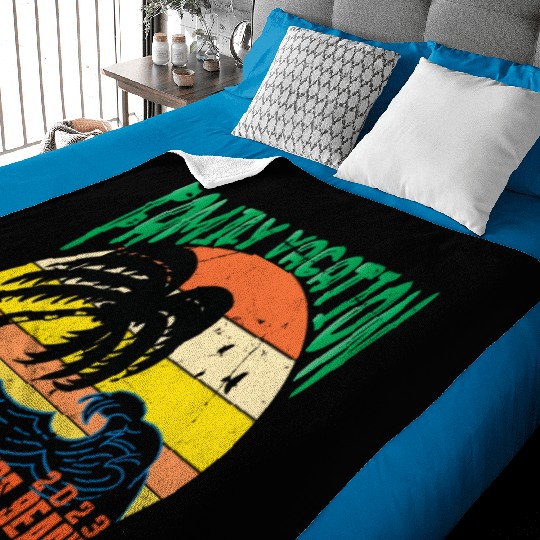 Family Vacation 2023 Florida Fort Myers Beach Baby Blankets