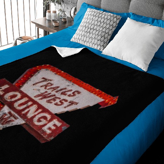 Trails West Lounge Route 66 Tucumcari New Mexico Baby Blankets