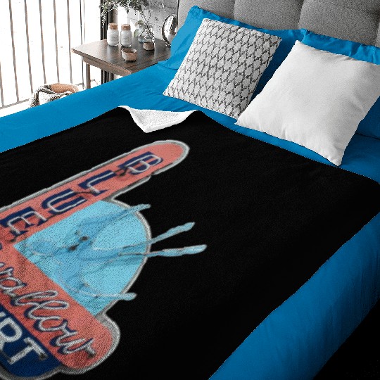 Blue Swallow Court Route 66 Tucumcari Baby Blankets