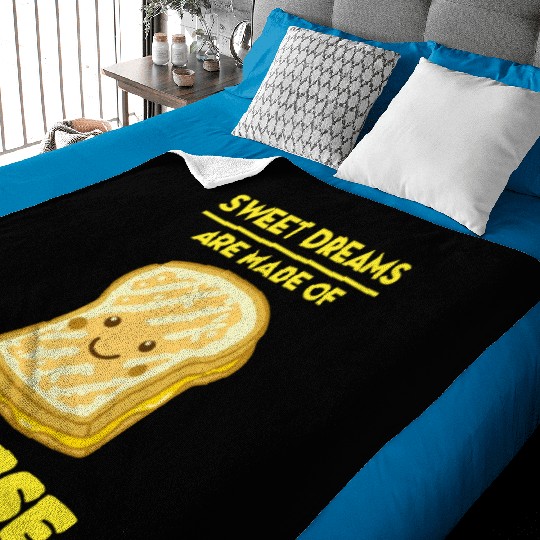 Sweet Dreams Are Made Of Cheese Baby Blankets