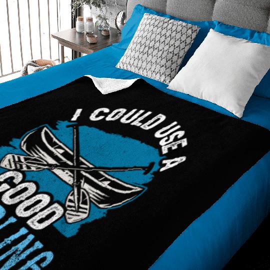 I Could Use A Good Paddling Hobby Kayak Kayaking Baby Blankets