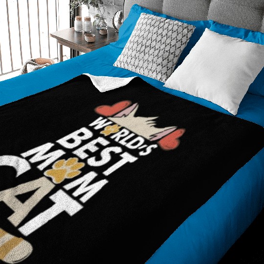 Best Cat Mom Baby Blankets