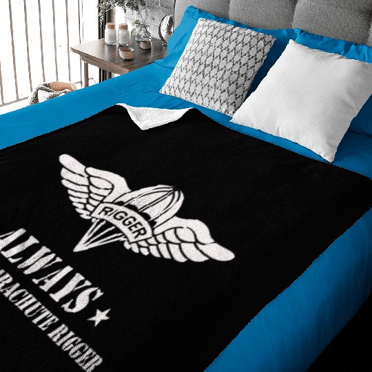 Us Army parachute rigger Baby Blankets