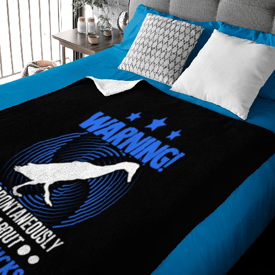 May Spontaneously Talk About Running Ducks Baby Blankets