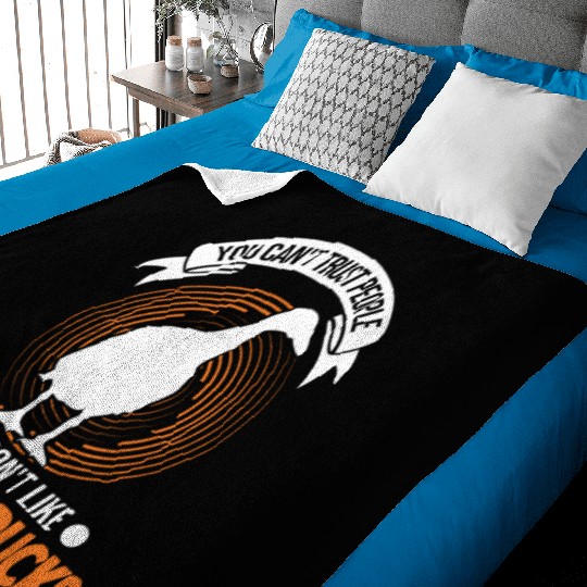 Indian Runner Gift Running Duck Baby Blankets