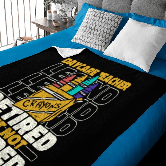 Daycare Teacher Retired Baby Blankets