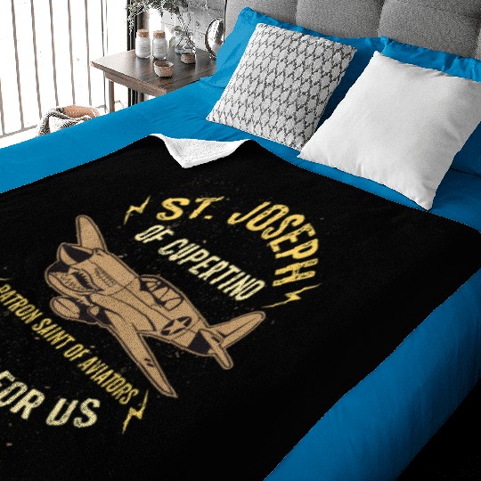 St. Joseph of Cupertino Patron Saint of Pilots Avi Baby Blankets